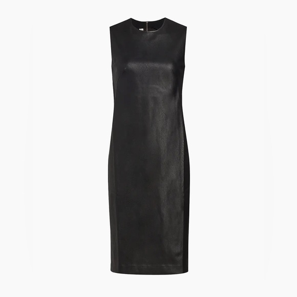 SPANX Black Faux Leather Sheath Dress 
Size M original Price $228 - Picture 7 of 17